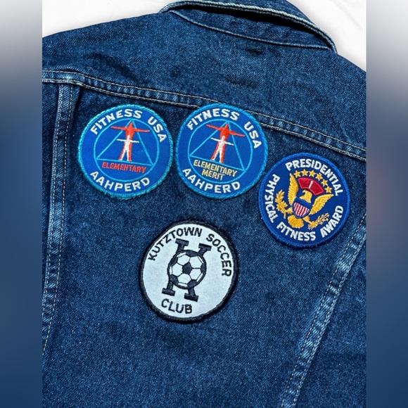 Vintage 80s Patched Lee Jean Jacket - Picture 5 of 12